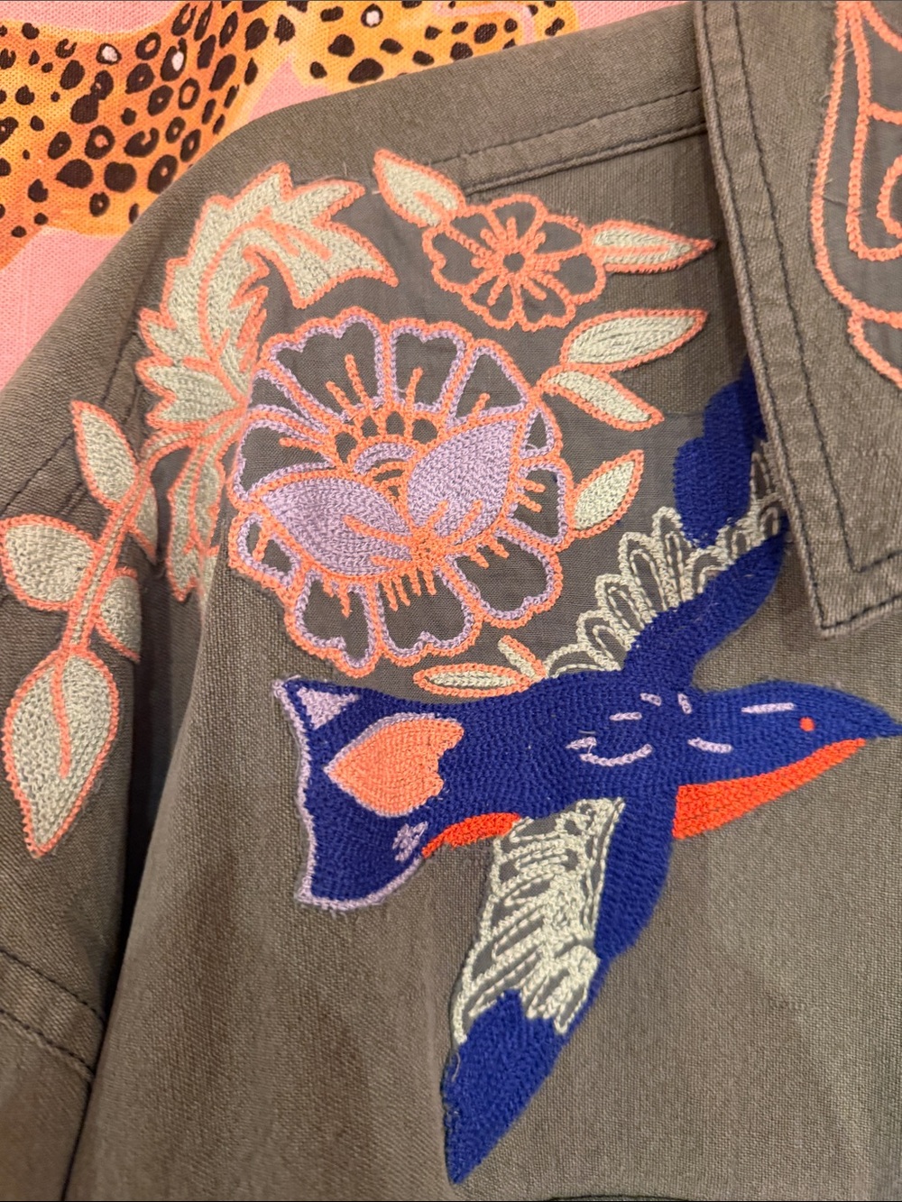Free People We The Free Take Flight Embroidered Shirt - Picture 6 of 13